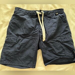 Men's blue swim trunks